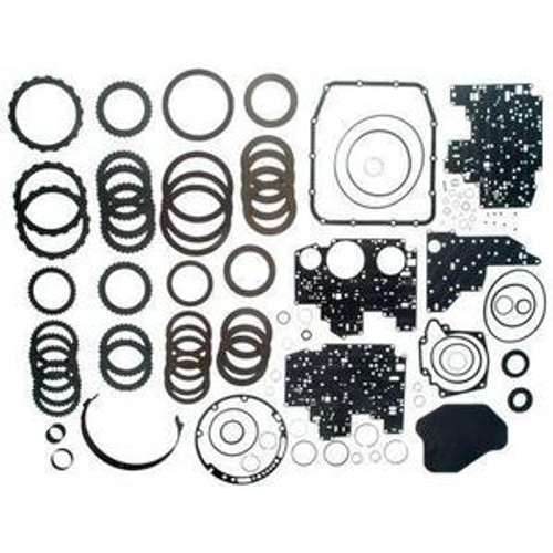 FORD 4R70W TRANSMISSION SUPER REBUILD KIT WITH STEELS, FILTER, BUSHINGS, BORG-WARNER FRICTIONS & BAND: FITS '98-'03 76008HW  , 4R70W TRANSMISSION PARTS , 4R70W REBUILD, 4R70W PARTS