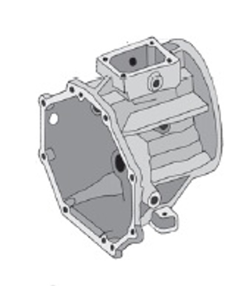 AX15 TRANSMISSION ADAPTER HOUSING FITS JEEP WRANGLER '92-'99 , 4636373 , 462770A , TRANSMISSION PARTS, GEARBOX SPARES, 