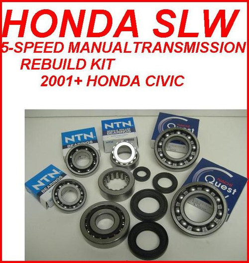 2003 Honda Civic Transmission Rebuild Kit SLW TRANSMISSION REBUILD KIT FITS HONDA CIVIC '01-'05 1.7L (BK499