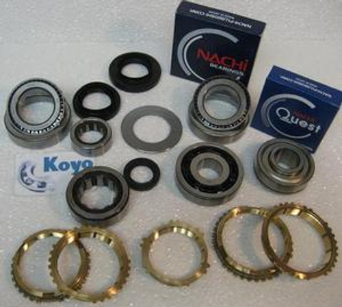 C150 TRANSMISSION REBUILD KIT WITH SYNCHRO RINGS FITS '87-'94 TOYOTA TERCEL BK279WS, transmission parts, gearbox spares, piezas, transmisiones, 