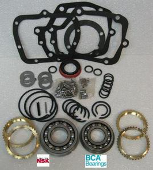 MUNCIE M20 M21 M22 TRANSMISSION REBUILD KIT WITH SYNCHRO RINGS & HD MAXLOAD BEARINGS BK117HDWS  MUNCIE M20 TRANSMISSION PARTS , MUNCIE M21 TRANSMISSION PARTS , MUNCIE M22 TRANSMISSION PARTS , M20 REBUILD , M21 REBUILD , M22 REBUILD