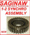 SAGINAW  TRANSMISSION: 1-2 SYNCHRO ASSEMBLY WITH KEYS & SPRINGS, FITS 4-SPEED,  WT302-80A ,  344701K , 368051,  SAGINAW PARTS , SAGINAW REBUILD , TRANSMISSION PARTS, piezas de transmisión