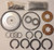 T15 TRANSMISSION REBUILD KIT WITH SYNCHRO RINGS FITS JEEP CJ5 CJ6 COMMANDO SJ ETC '67-'79 , BK121WS , T15 PARTS, T15 REBUILD, TRANSMISSION PARTS, GEARBOX SPARES,