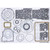 AS68RC A45X A465 TRANSMISSION OVERHAUL KIT: GASKETS RINGS & SEALS BY TRANSTEC FITS '07+ DODGE , MITSUBISHI, & ISUZU , 99002 , AS68RC PARTS, AS68RC REBUILD, TRANSMISSION PARTS, GEARBOX SPARES,