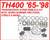400 TH400 Transmission SUPER REBUILD KIT W/ BORG-WARNER FRICTIONS & W/ STEELS FILTER BAND & BUSHINGS FITS '65-'98 34008A