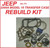DANA 18 TRANSFER CASE REBUILD KIT FITS '61-'71 JEEP CJ5 CJ7, BK18, DANA 18 PARTS, TRANSFER CASE PARTS, DANA MODEL 18, TRANSFER BOX SPARES,