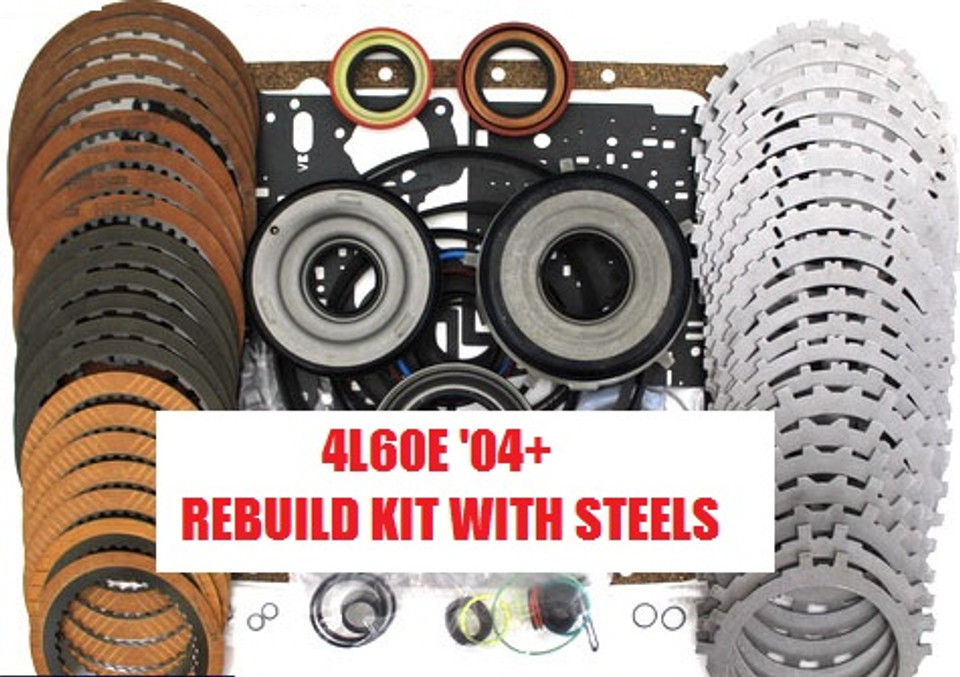 4L60E TRANSMISSION REBUILD KIT WITH STEEL PLATES, PISTONS &