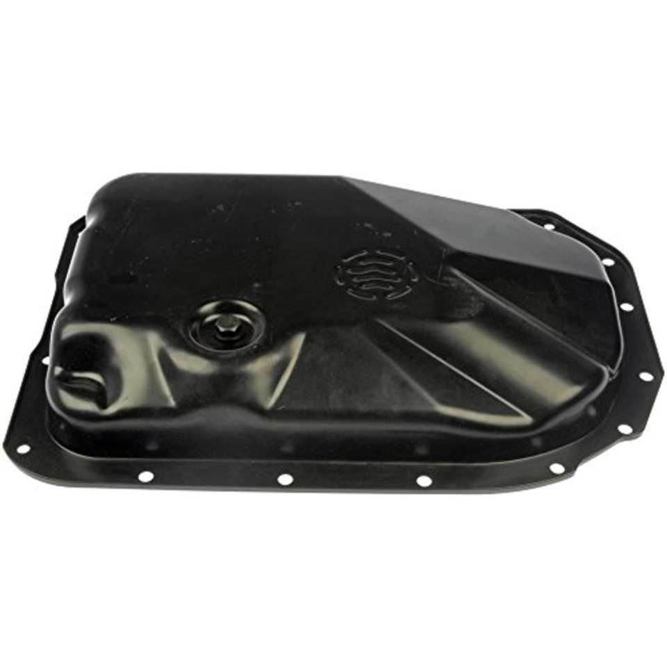 4L80E 4L85E TRANSMISSION OIL PAN WITH DRAIN PLUG, STEEL, POWDER COATED