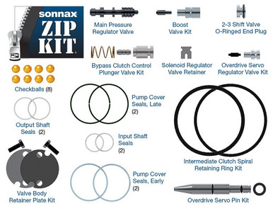 4R70W 4R70E 4R75W 4R75E AODE TRANSMISSION ZIP KIT VALVE BODY