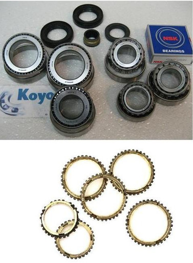 M5TXA TR5A CAP5T TRANSMISSION REBUILD KIT WITH SYNCHRO RINGS FITS