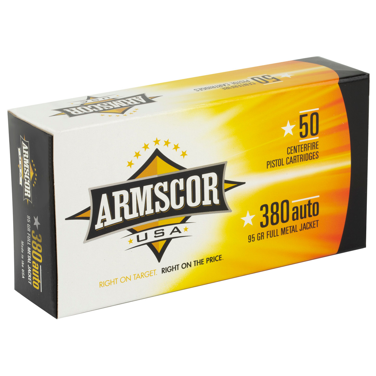Armscor .380 ACP 95gr Full Metal Jacket (FMJ)