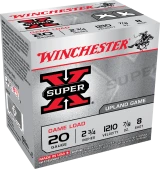 Winchester Ammunition Super-X 20 Gauge 2 3/4" Birdshot #8 Shot 1210 fps