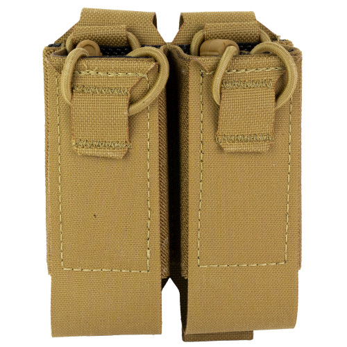 HALEY STRATEGIC PARTNERS, MAGAZINE POUCH, DOUBLE STACK MAGAZINES, COYOTE, MFR P/N: POUCH_PM-2-2-COY
