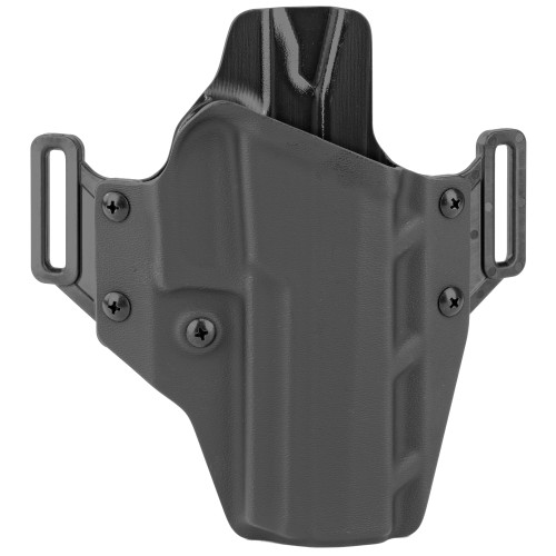 CRUCIAL CONCEALMENT, GLOCK 43/43X, OUTSIDE WAISTBAND HOLSTER, KYDEX, RIGHT HAND, BLACK, MFR P/N: 1002