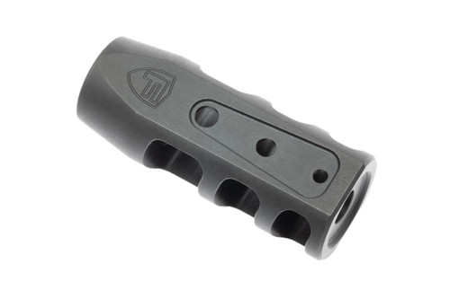 Fortis Manufacturing Inc. RED 5.56 NATO 1/2-28 Muzzle Brake Black Nitride