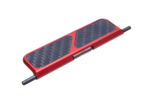 Fortis Manufacturing Inc. Billet Carbon Fiber AR-15 Red Anodized Dust Cover