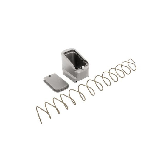 SHIELD ARMS, Magazine Extension, 9mm/40 S&W, Fits CZ P10F/P09, +5/4 Rounds, Grey