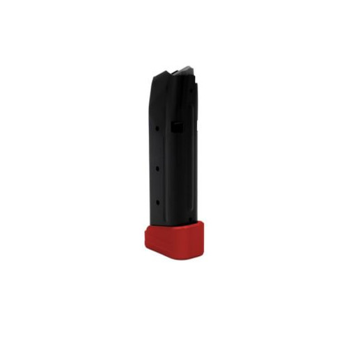 SHIELD ARMS, S15 +2 Pre-Installed Mag Extension - Nitrocarb, Red, 9mm, +2 Rds (17 Total)