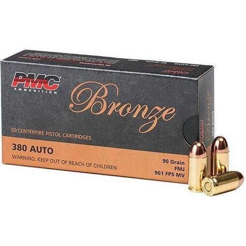 PMC Bronze .380 ACP 90gr Full Metal Jacket (FMJ)