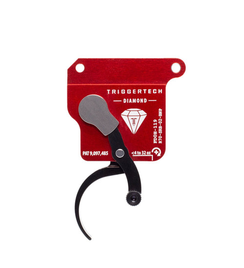 Triggertech Rem 700 Diamond Pro Curved Black Bottom Safety Bolt Action Trigger