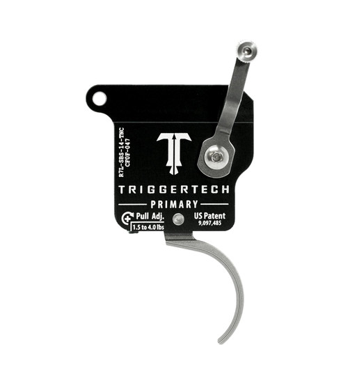 Triggertech Rem 700 Primary Curved Stainless Left-Hand Bolt Action Trigger