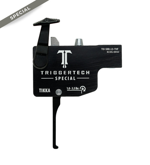 Triggertech Tikka Special Curved Black Left-Hand Bolt Action Trigger
