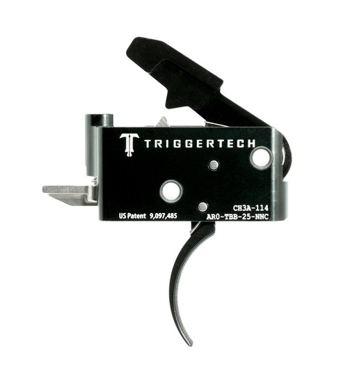 Triggertech Two-Stage Adaptable Curved Black (2.5-5 lb) AR-15 Trigger