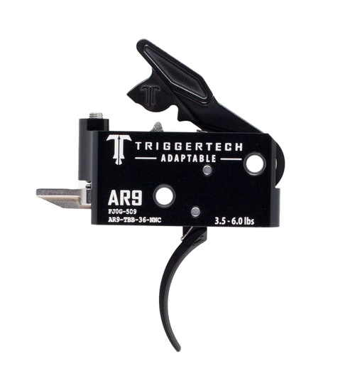 Triggertech Two-Stage Adaptable Curved Black (3-6 lb) AR-9 Trigger