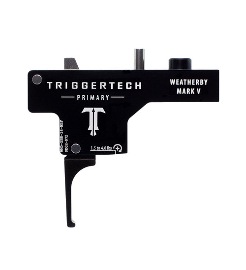 Triggertech Weatherby Mark V Primary Flat Black w/ Bolt Release Bolt Action Trigger