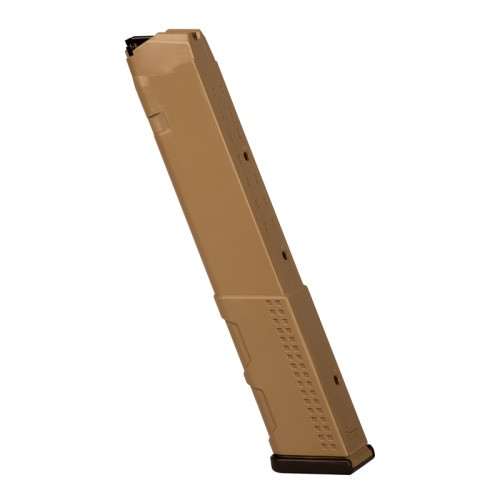 HOGUE, Magazine, 9mm, 31 Rounds, Fits GLOCK 17, 18, 19, 19x, 26, 34, 45 (Gen 1-5); AR-9 platform, Polymer, FDE