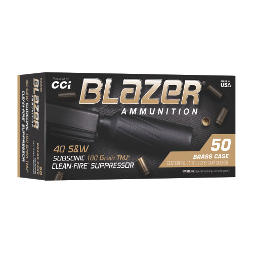 CCI Blazer .40 S&W 180gr Total Metal Jacket (TMJ)