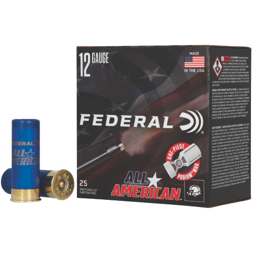 FEDERAL All American 12 Gauge 2.75" Birdshot #8 1145 fps
