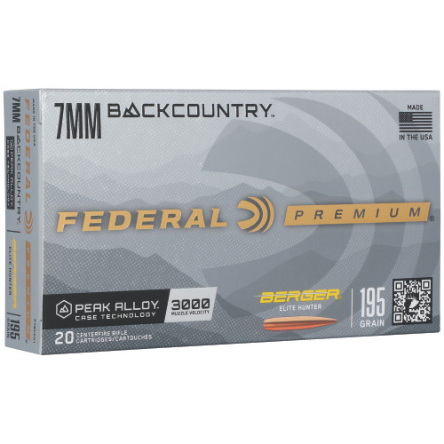 FEDERAL Gold Medal 7mm Backcountry 195gr Berger Hybrid