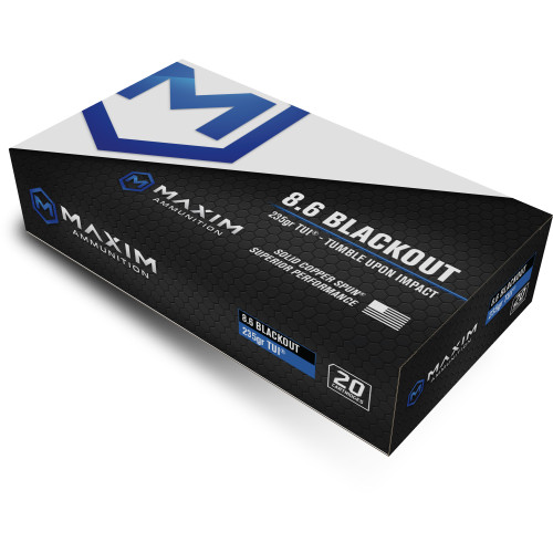 MAXIM DEFENSE Defense Industries SBA Short Barrel 8.6 Blackout 285gr Solid Copper TUI