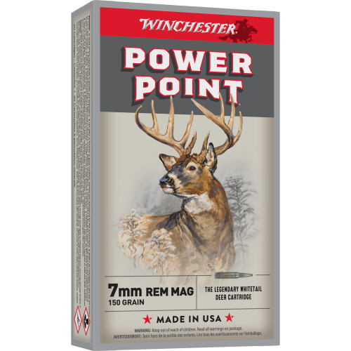 WINCHESTER AMMUNITION Super-X 7mm Remington Magnum 150gr Power Point