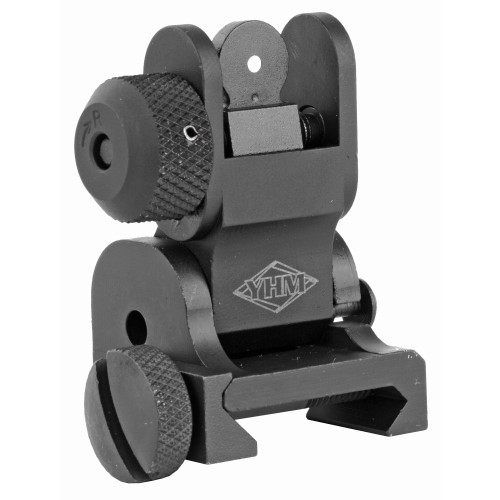 YANKEE HILL MACHINE CO Flip Rear Sight Picatinny Black YHM-9680 Iron Sight Rear