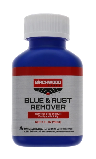 BIRCHWOOD CASEY Blue & Rust Remover Liquid 3 oz