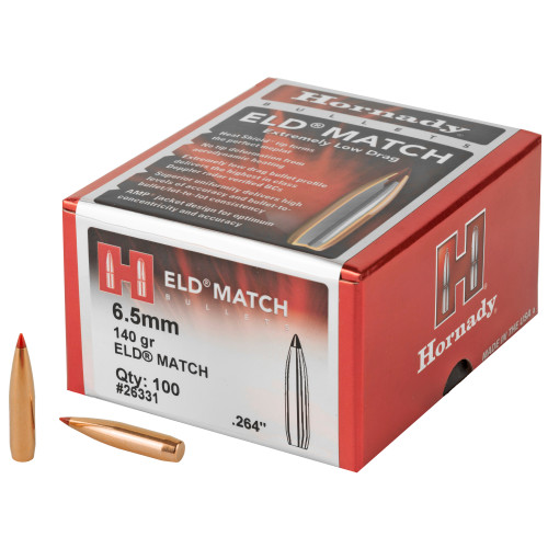 HORNADY .264 140 gr ELD-M Bullet (100ct)
