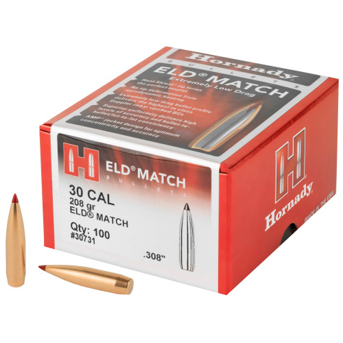 HORNADY .308 208 gr ELD-M Bullet (100ct)