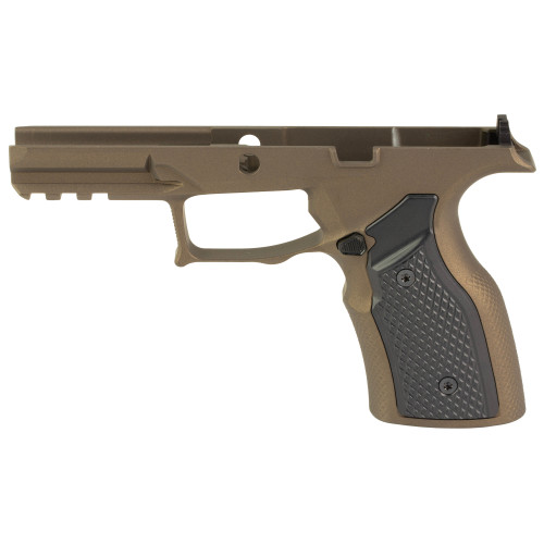 Sharps Bros. Grip Module, Fits Taurus GX4 Carry, 7075 Aluminum Construction, Cerakote Finish, Bronze, Black Grip Panels