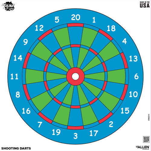 ALLEN COMPANY EZ Aim Bullseye 12"x12" 9-Pack