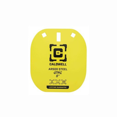 CALDWELL AR500 Gong Target, 8", Steel, Yellow