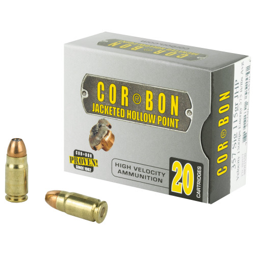 CORBON AMMO, SELF DEFENSE, 357 SIG, 115 GR, HOLLOW POINT, BOX (20), MFR P/N: 357SIG115