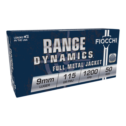 FIOCCHI AMMUNITION, RANGE DYNAMICS, 45 ACP, 230 GR, FULL METAL JACKET, BOX (50), MFR P/N: FOA45A