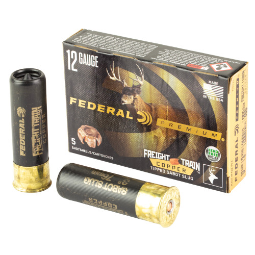 FEDERAL, FREIGHT TRAIN, 12 GAUGE 3", 300 GR, SABOT SLUG, BOX (5), MFR P/N: P151 FT
