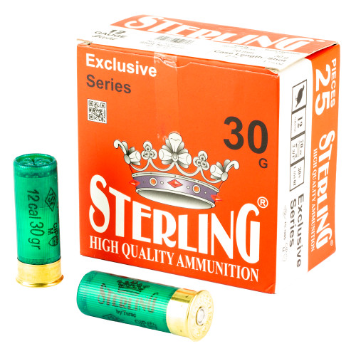 STERLING, EXCLUSIVE SERIES, 12 GAUGE 2.75", #5, 1 1/6 OZ, SHOT, BOX (25)