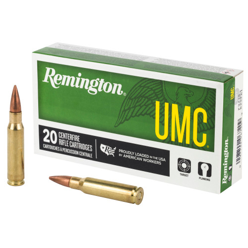 REMINGTON, UMC, 308 WINCHESTER, 150 GR, FULL METAL JACKET, BOX (20), MFR P/N: 23715