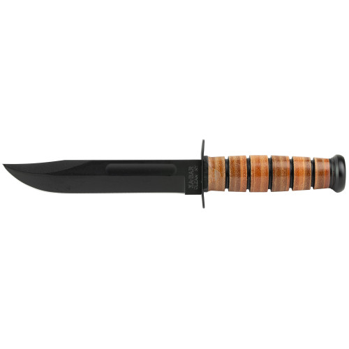 KA-BAR KNIVES, KA-BAR, FIXED BLADE KNIFE, 1095 CRO-VAN, BLACK, MFR P/N: 1220