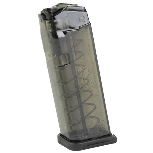 ELITE TACTICAL SYSTEMS GROUP, 9MM, MAGAZINE, CARBON SMOKE, 10 Rounds, MFR P/N: SMK-GLK-19-10