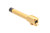 FORTIS MANUFACTURING, GLOCK 19 MATCH GRADE BARREL NON-THREADED - TIN COATING (GOLD), MFR P/N: FM-G19-TIN